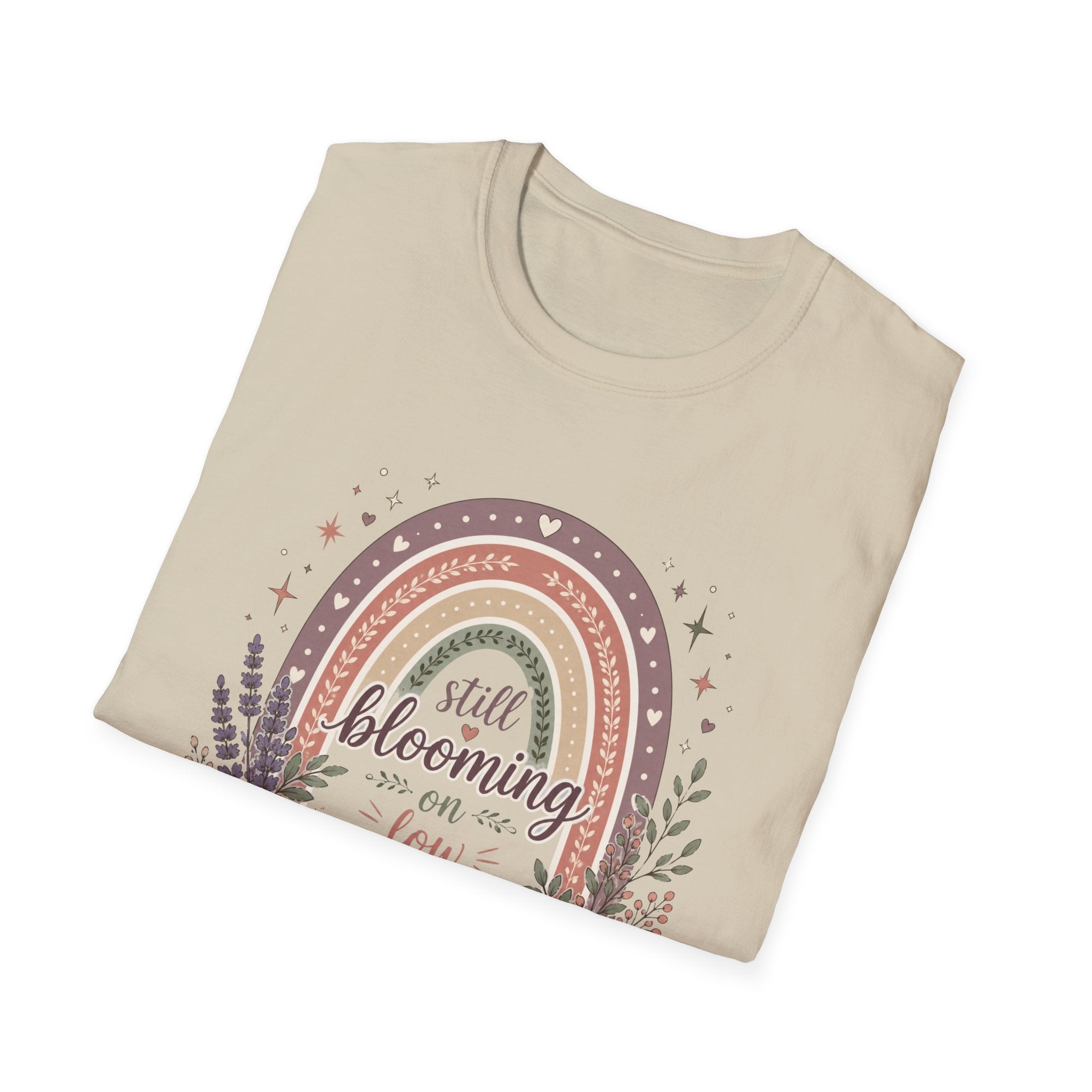 Still Blooming on Low Battery T-Shirt