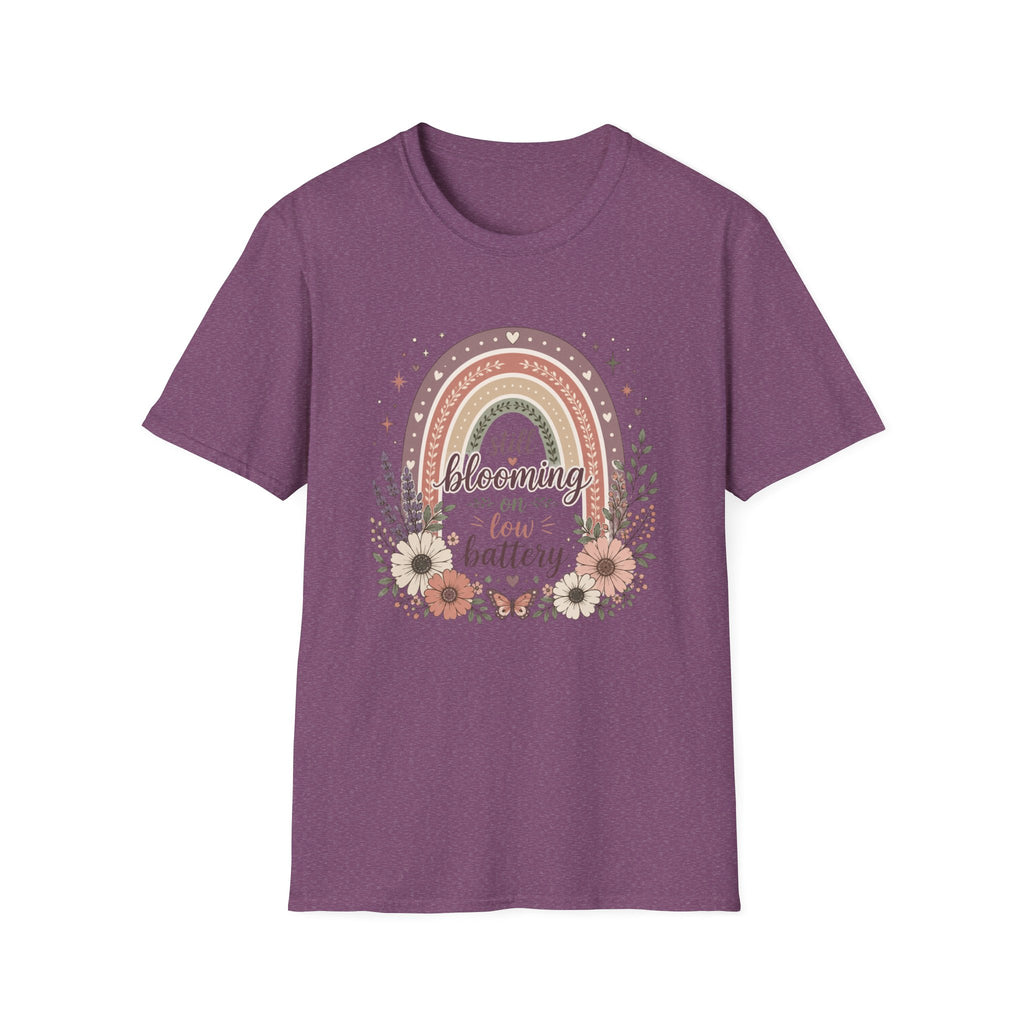 Still Blooming on Low Battery T-Shirt