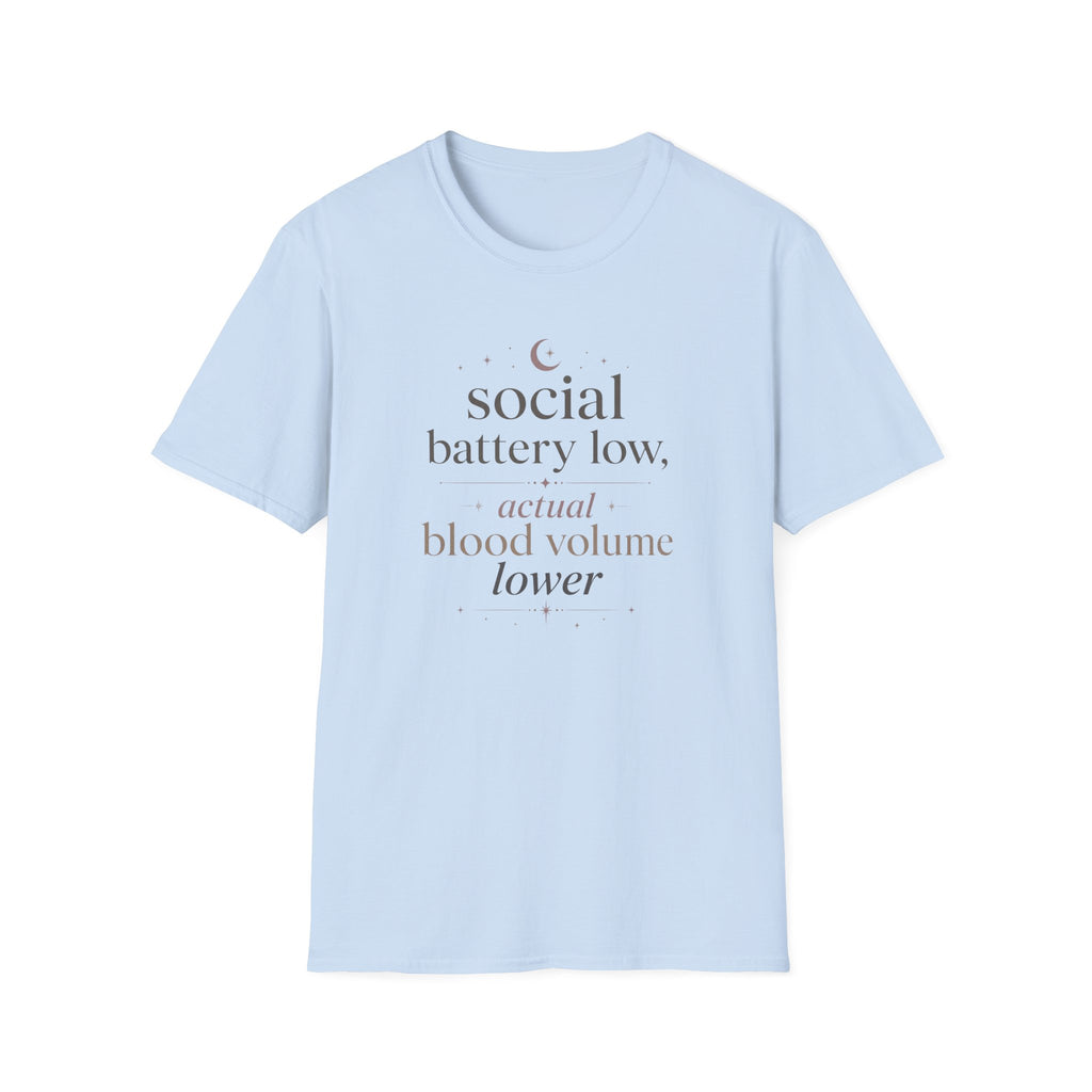Social Battery Low T‑Shirt