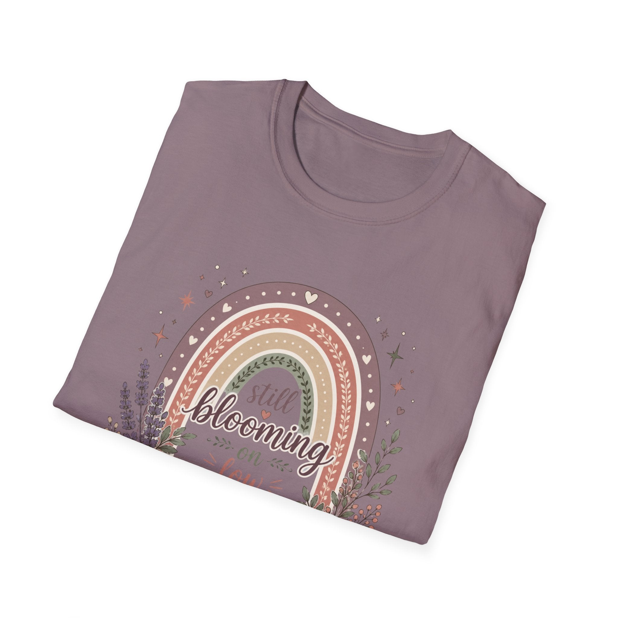 Still Blooming on Low Battery T-Shirt