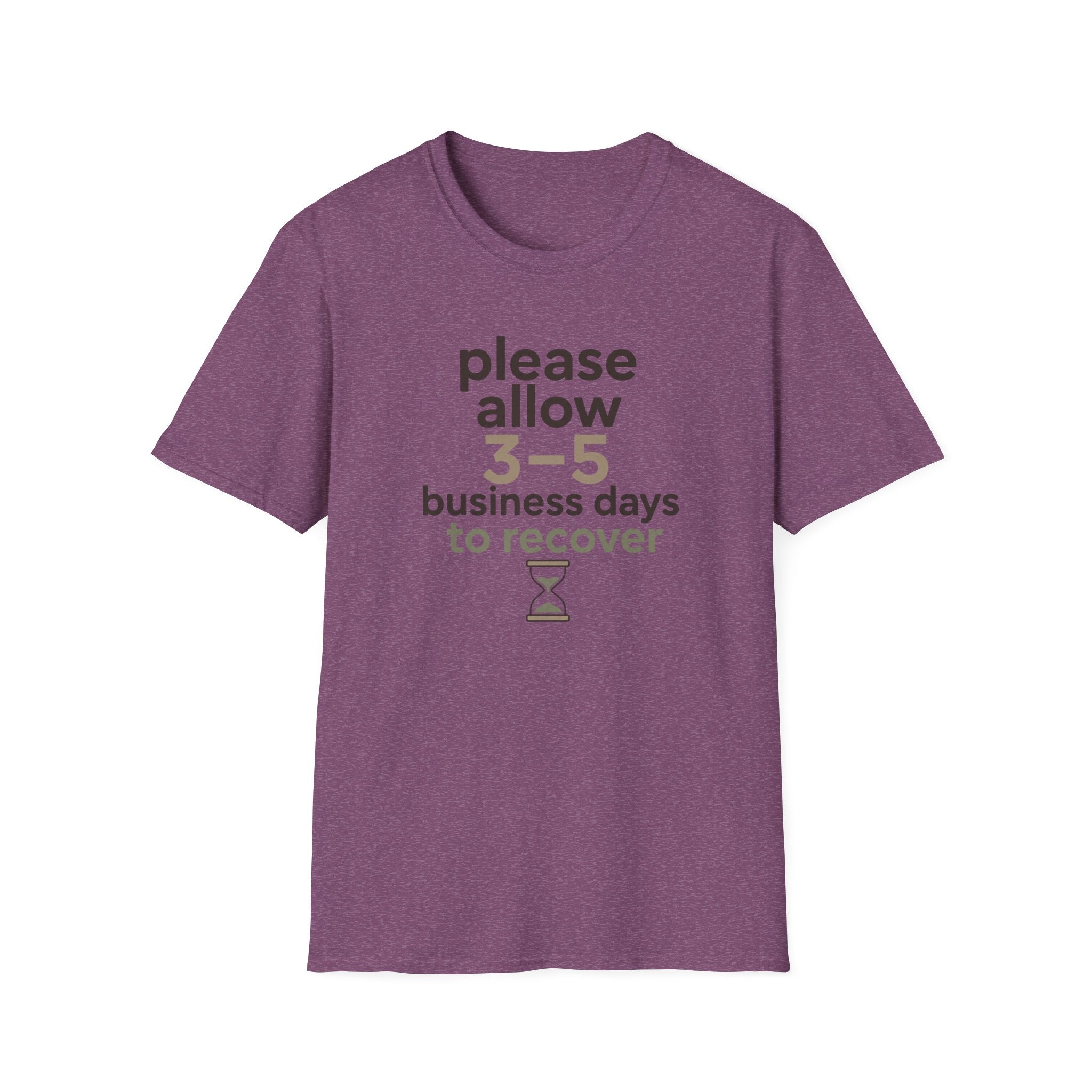Please Allow 3–5 Business Days to Recover T-Shirt