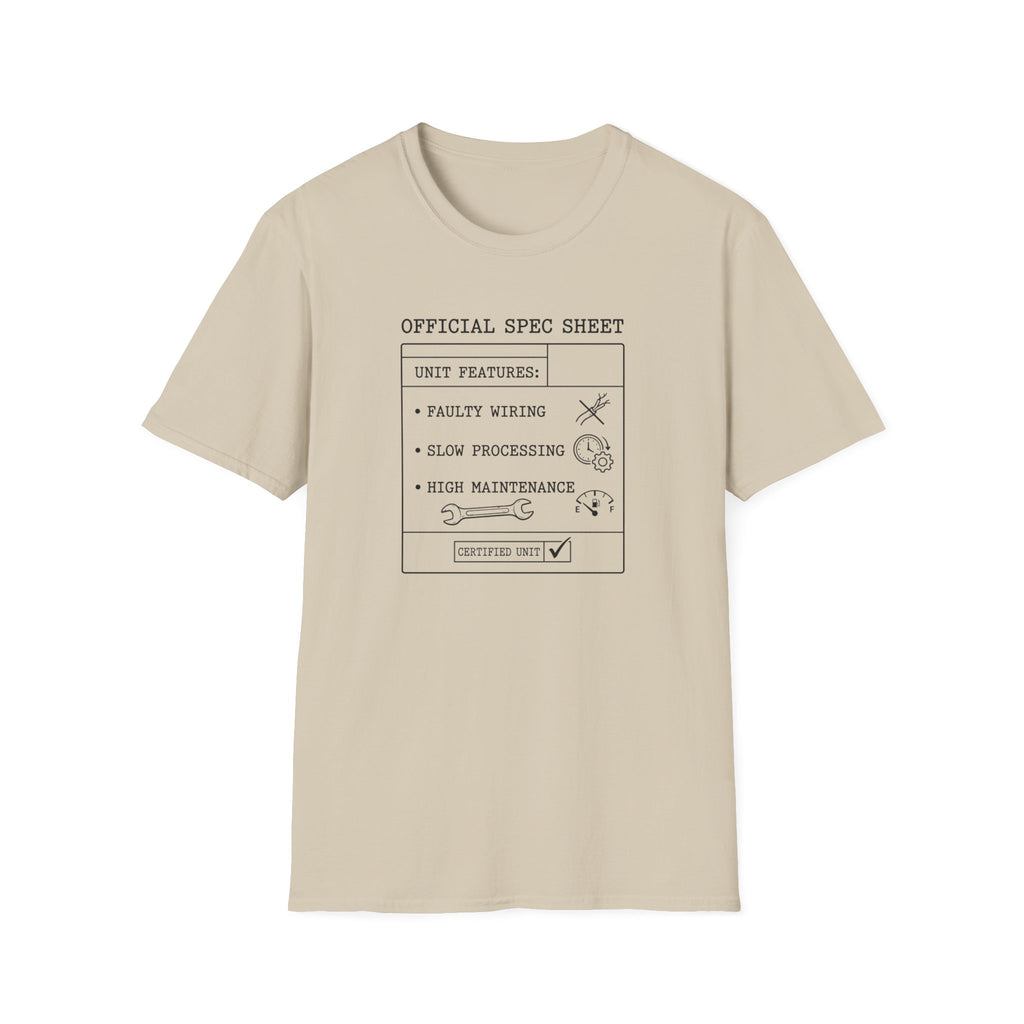 Official Spec Sheet T-Shirt